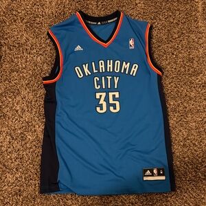 Kevin Durant NBA Oklahoma City Blue and Orange Jersey